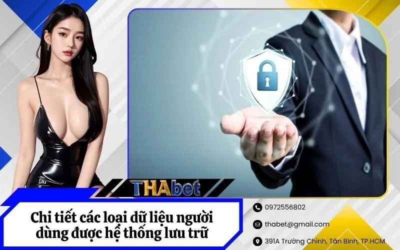 Chi tiết các loại dữ liệu người dùng được hệ thống lưu trữ